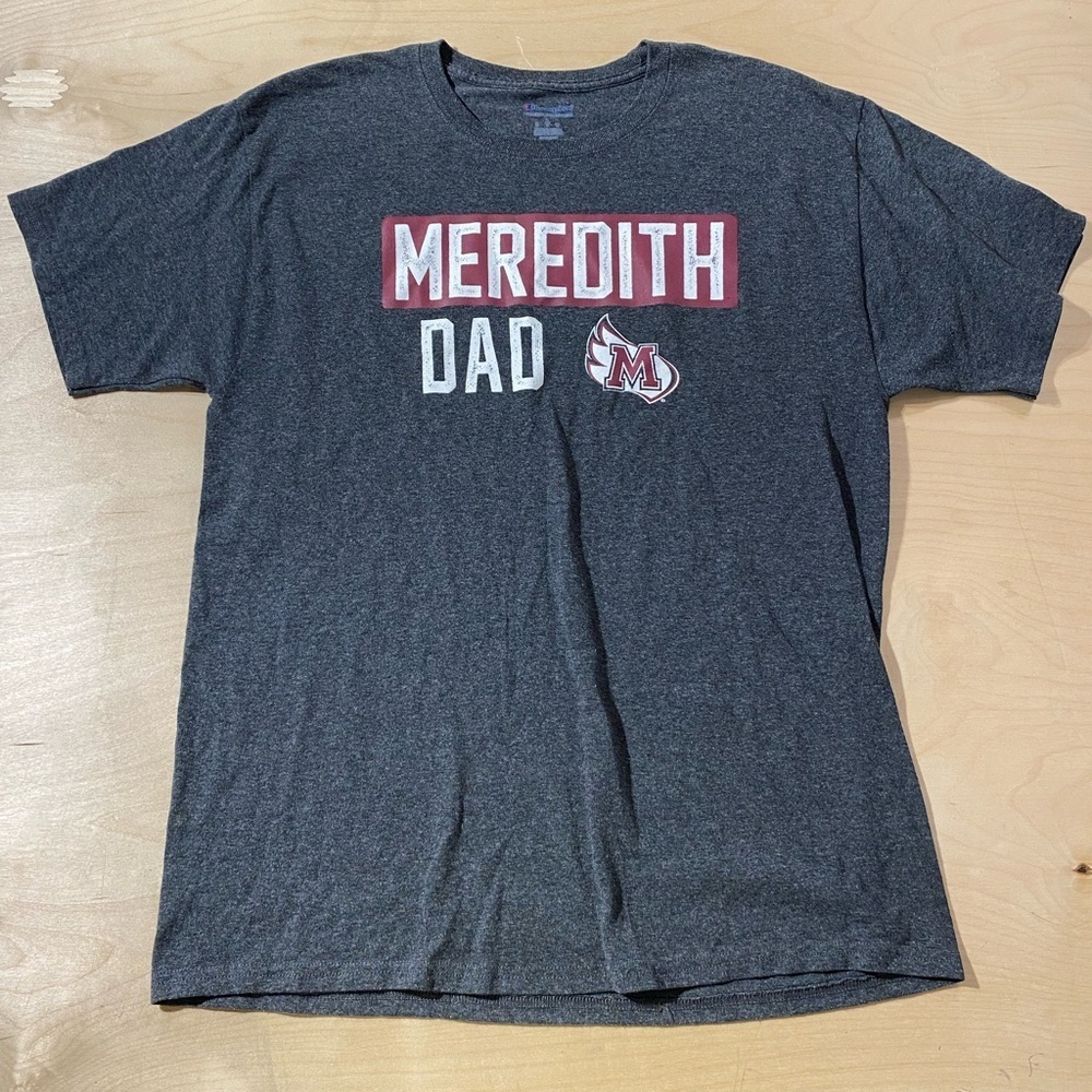 Champion Dark Gray Meredith Dad T-Shirt Large (FV)